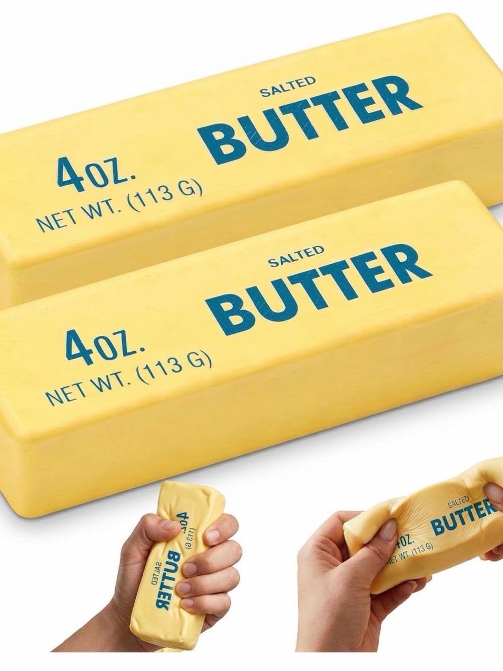 Salted Butter Stress Toy - Yellow